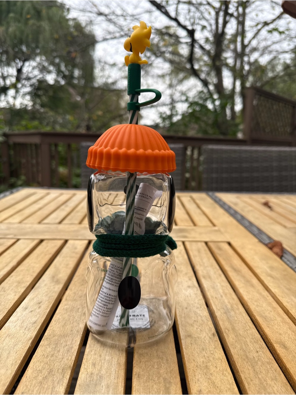 NEW Starbucks x Peanuts Limited Edition Glass Cup- Price is for 1 - Picture 2 of 6